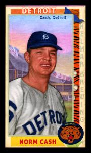 Picture of Helmar Brewing Baseball Card of Norm Cash, card number 148 from series This Great Game 1960s
