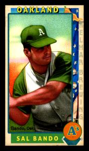 Picture of Helmar Brewing Baseball Card of Sal Bando, card number 164 from series This Great Game 1960s