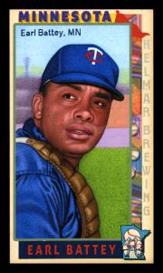 Picture of Helmar Brewing Baseball Card of Earl Battey, card number 165 from series This Great Game 1960s