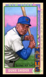 Picture of Helmar Brewing Baseball Card of Duke SNIDER (HOF), card number 167 from series This Great Game 1960s