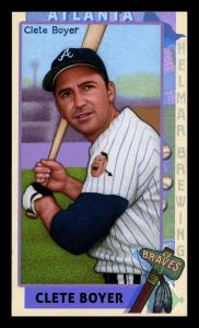 Picture of Helmar Brewing Baseball Card of Clete Boyer, card number 169 from series This Great Game 1960s