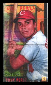 Picture, Helmar Brewing, This Great Game 1960s Card # 172, Tony PEREZ, Facing viewer, bat up, Cincinnati Reds