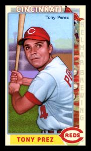 Picture, Helmar Brewing, This Great Game 1960s Card # 172, Tony PEREZ, Facing viewer, bat up, Cincinnati Reds