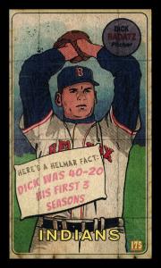 Picture, Helmar Brewing, This Great Game 1960s Card # 175, Dick Radatz, Belt up, smiling at viewer, Cleveland Indians