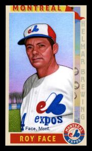 Picture of Helmar Brewing Baseball Card of Roy Face, card number 179 from series This Great Game 1960s
