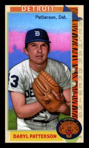 Picture, Helmar Brewing, This Great Game 1960s Card # 195, Daryl Patterson, Side view of set positon, Detroit Tigers