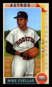 Picture of Helmar Brewing Baseball Card of Mike Cuellar, card number 197 from series This Great Game 1960s