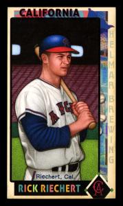Picture, Helmar Brewing, This Great Game 1960s Card # 1, Rick Reichardt, Bat on shoulder, California Angels