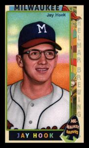 Picture of Helmar Brewing Baseball Card of Jay Hook, card number 201 from series This Great Game 1960s