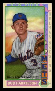 Picture, Helmar Brewing, This Great Game 1960s Card # 210, Bud Harrelson, Looking to throw, ball out of frame, New York Mets