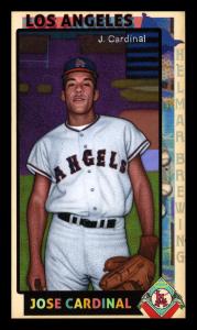 Picture, Helmar Brewing, This Great Game 1960s Card # 217, Jose Cardenal, Standing, glove at thigh, California Angels