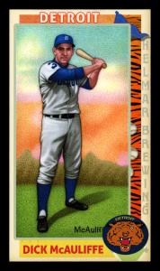 Picture, Helmar Brewing, This Great Game 1960s Card # 229, Dick McAuliffe, Full figure batting stance, Detroit Tigers