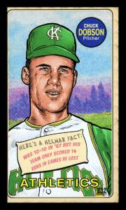 Picture, Helmar Brewing, This Great Game 1960s Card # 232, Chuck Dobson, Standing, Kansas City Athletics