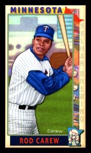 Picture, Helmar Brewing, This Great Game 1960s Card # 238, Rod CAREW (HOF), Batting, smiling, Minnesota Twins