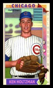 Picture of Helmar Brewing Baseball Card of Ken Holtzman, card number 243 from series This Great Game 1960s