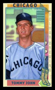 Picture of Helmar Brewing Baseball Card of Tommy John, card number 244 from series This Great Game 1960s
