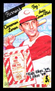 Picture, Helmar Brewing, This Great Game 1960s Card # 247, Martin, Billy, Bat cocked, Cincinnati Reds