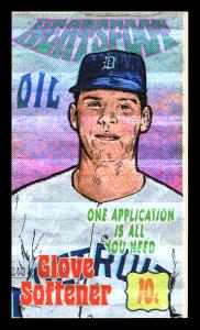 Picture, Helmar Brewing, This Great Game 1960s Card # 249, Pat Dobson, Looking to his left; glove above waist, Detroit Tigers