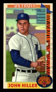 Picture, Helmar Brewing, This Great Game 1960s Card # 250, John Hiller, Glove at waist; set position, Detroit Tigers