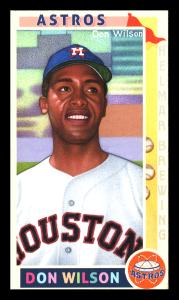Picture, Helmar Brewing, This Great Game 1960s Card # 253, Don Wilson, Chest up portrait; looking to his left, Houston Astros