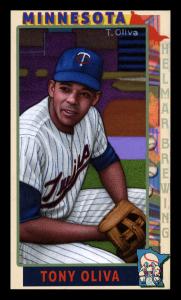 Picture of Helmar Brewing Baseball Card of Tony Oliva, card number 255 from series This Great Game 1960s