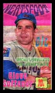 Picture, Helmar Brewing, This Great Game 1960s Card # 259, Yogi BERRA (HOF), Leaning portrait, no bat, New York Mets