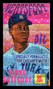 Picture, Helmar Brewing, This Great Game 1960s Card # 262, Elston Howard, Fist in catcher's mitt, New York Yankees