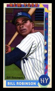 Picture, Helmar Brewing, This Great Game 1960s Card # 263, Bill Robinson, At bat, looking to outfield, New York Yankees