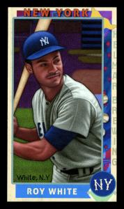 Picture, Helmar Brewing, This Great Game 1960s Card # 265, Roy White, Side view, belt-up batting, New York Yankees