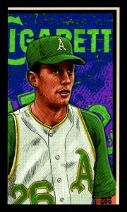 Picture, Helmar Brewing, This Great Game 1960s Card # 266, Joe Rudi, Chest up, looking up, Oakland Athletics
