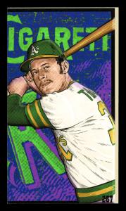 Picture, Helmar Brewing, This Great Game 1960s Card # 267, Gene Tenace, Bat on shoulder, Oakland Athletics