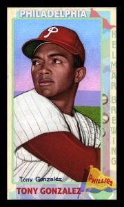 Picture of Helmar Brewing Baseball Card of Tony Gonzalez, card number 268 from series This Great Game 1960s