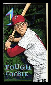 Picture, Helmar Brewing, This Great Game 1960s Card # 269, Cookie Rojas, Ready for grounder, Philadelphia Phillies