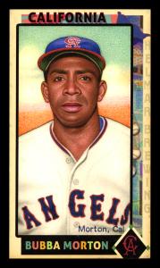 Picture, Helmar Brewing, This Great Game 1960s Card # 26, Bubba Morton, Chest up portrait, California Angels