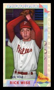 Picture of Helmar Brewing Baseball Card of Rick Wise, card number 270 from series This Great Game 1960s
