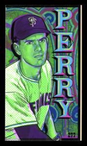 Picture, Helmar Brewing, This Great Game 1960s Card # 277, Gaylord PERRY, End of throw, glove at chest, San Francisco Giants