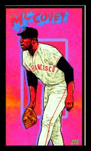 Picture, Helmar Brewing, This Great Game 1960s Card # 278, Willie McCOVEY, Relaxed, bat on shoulder, San Francisco Giants