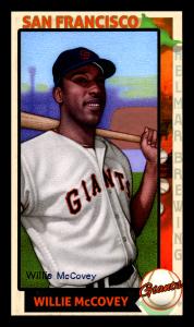 Picture, Helmar Brewing, This Great Game 1960s Card # 278, Willie McCOVEY, Relaxed, bat on shoulder, San Francisco Giants