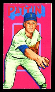 Picture, Helmar Brewing, This Great Game 1960s Card # 282, Marty Pattin, Glove at shoulder, Seattle Pilots