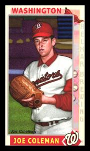 Picture of Helmar Brewing Baseball Card of Joe Coleman, card number 287 from series This Great Game 1960s