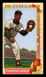 Picture of Helmar Brewing Baseball Card of Pumpsie Green, card number 31 from series This Great Game 1960s