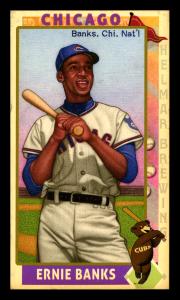 Picture of Helmar Brewing Baseball Card of Ernie BANKS (HOF), card number 33 from series This Great Game 1960s