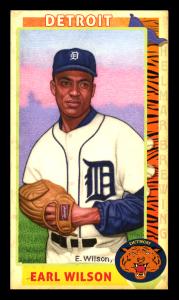 Picture of Helmar Brewing Baseball Card of Earl Wilson, card number 40 from series This Great Game 1960s