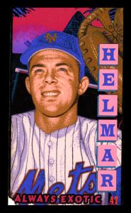 Picture, Helmar Brewing, This Great Game 1960s Card # 47, Jerry Grote, Knees, mitt up, New York Mets