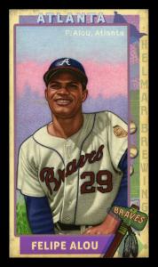 Picture, Helmar Brewing, This Great Game 1960s Card # 50, Felipe Alou, One hand showing, Atlanta Braves