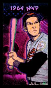 Picture, Helmar Brewing, This Great Game 1960s Card # 53, Brooks ROBINSON (HOF), Looking up, emblem, Baltimore Orioles