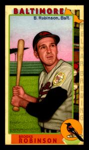 Picture of Helmar Brewing Baseball Card of Brooks ROBINSON (HOF), card number 53 from series This Great Game 1960s