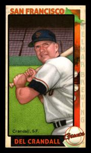 Picture of Helmar Brewing Baseball Card of Del Crandall, card number 79 from series This Great Game 1960s