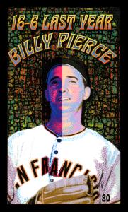 Picture, Helmar Brewing, This Great Game 1960s Card # 80, Pierce, Billy, Looking up, mitt at belt, San Francisco Giants