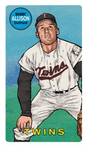 Picture of Helmar Brewing Baseball Card of Bobby Allison, card number 1 from series This Great Game Rub-Off Decals 1960s